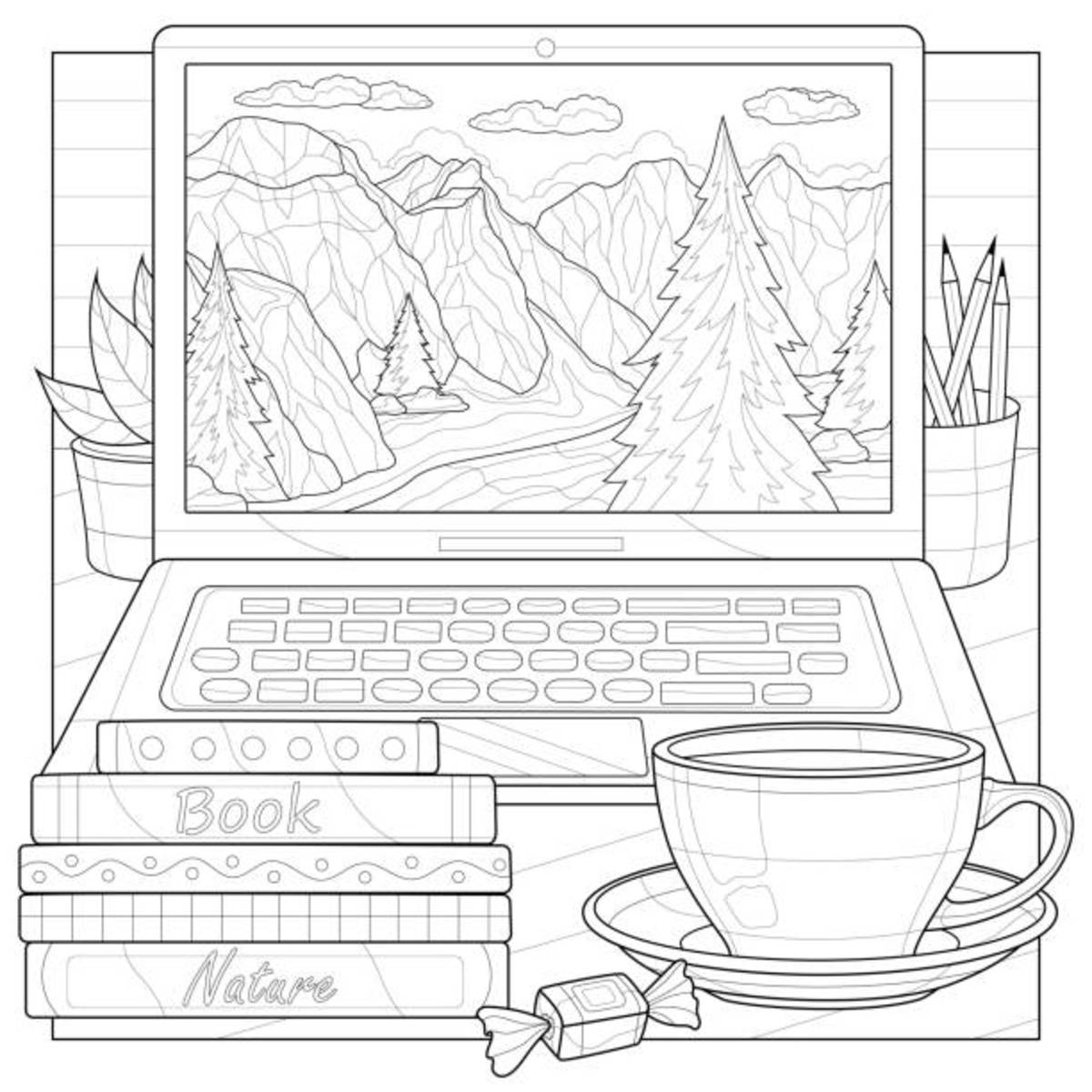 Free Printable Coloring Book Pages For Adults