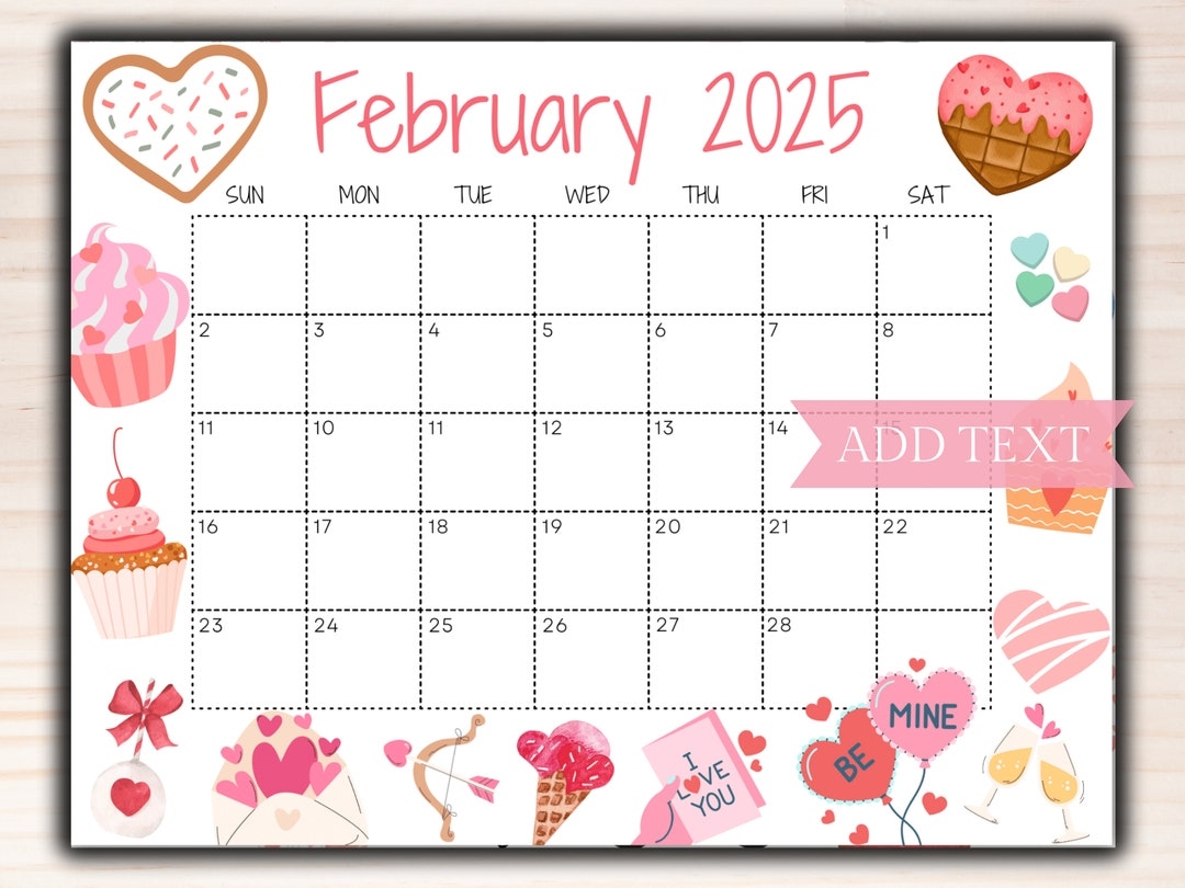 Free Printable February 2025 Calendar