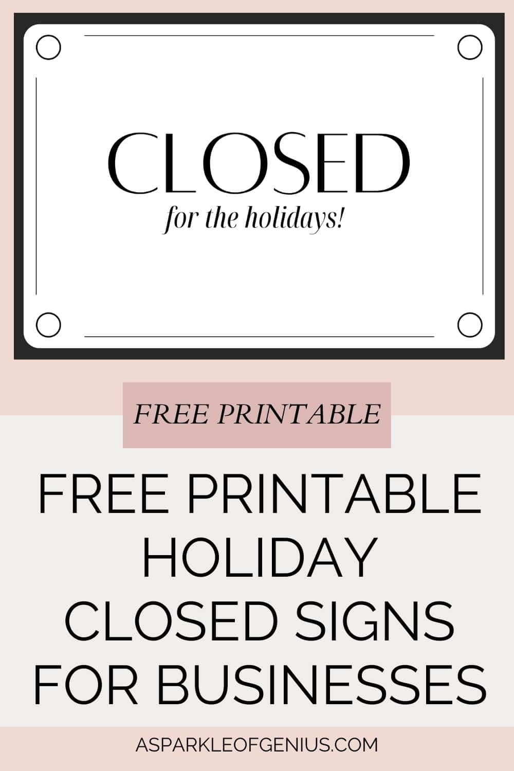 Free Printable Signs