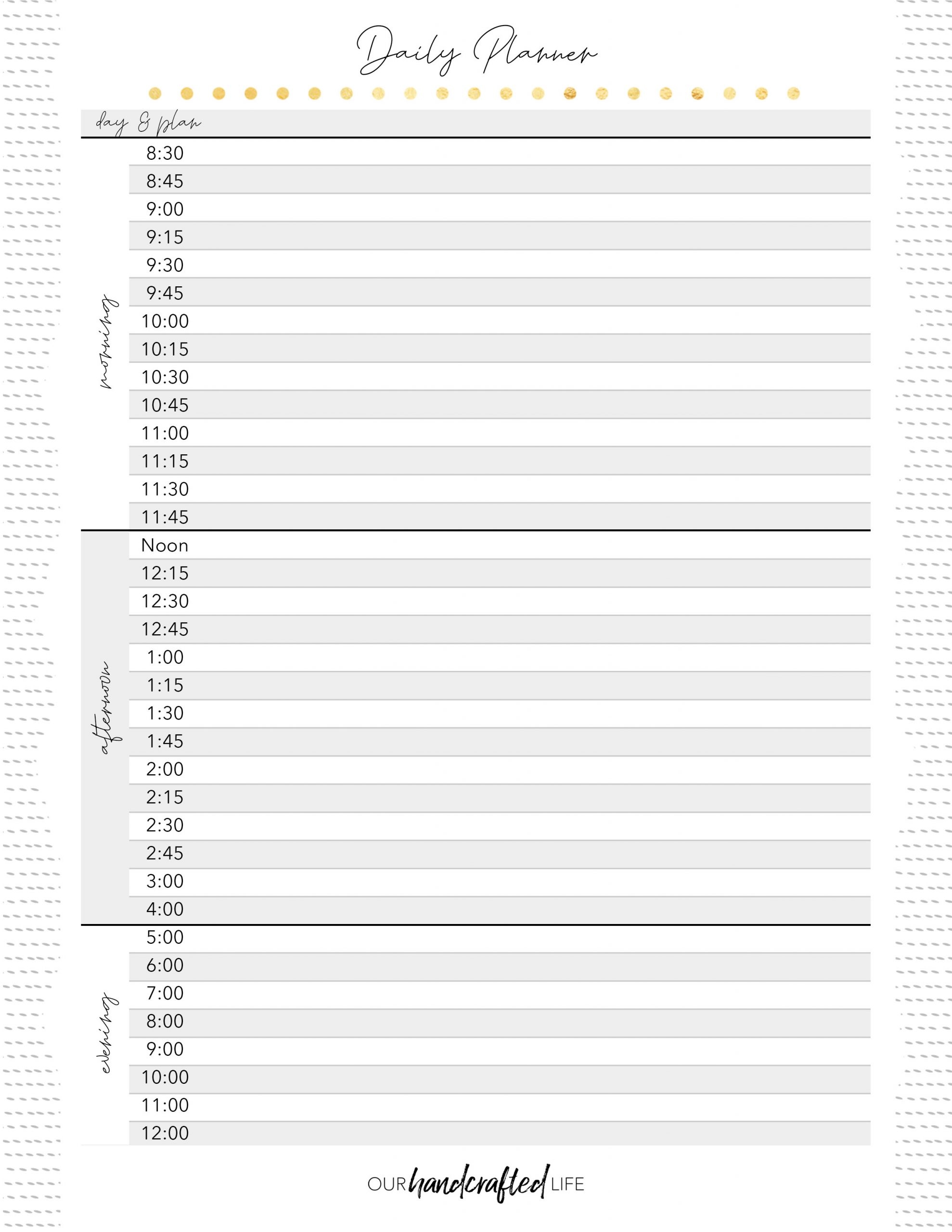 Free Printable Planner Pages Our Handcrafted Life