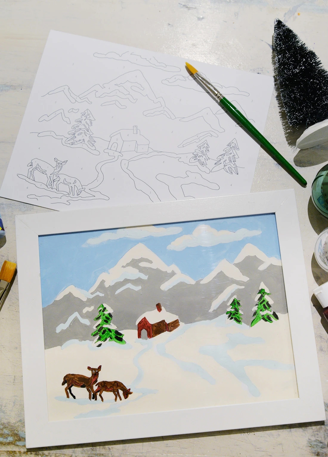 Paint By Numbers Printable For Christmas Rambling Renovators