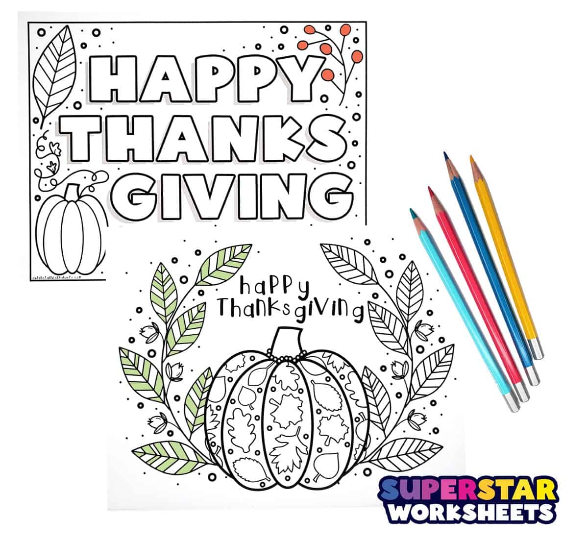 Free Printable Thanksgiving Day Coloring Pages