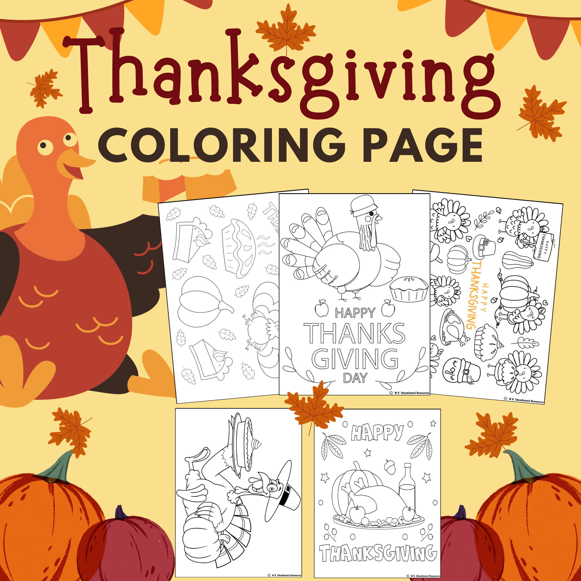 Thanksgiving Coloring Pages Turkey Day Coloring Sheets Autumn Morning Work Made By Teachers