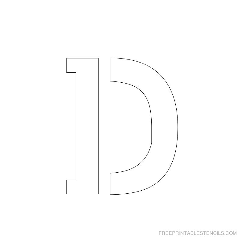 1 Free Printable 2 Inch Letter Stencils A Z