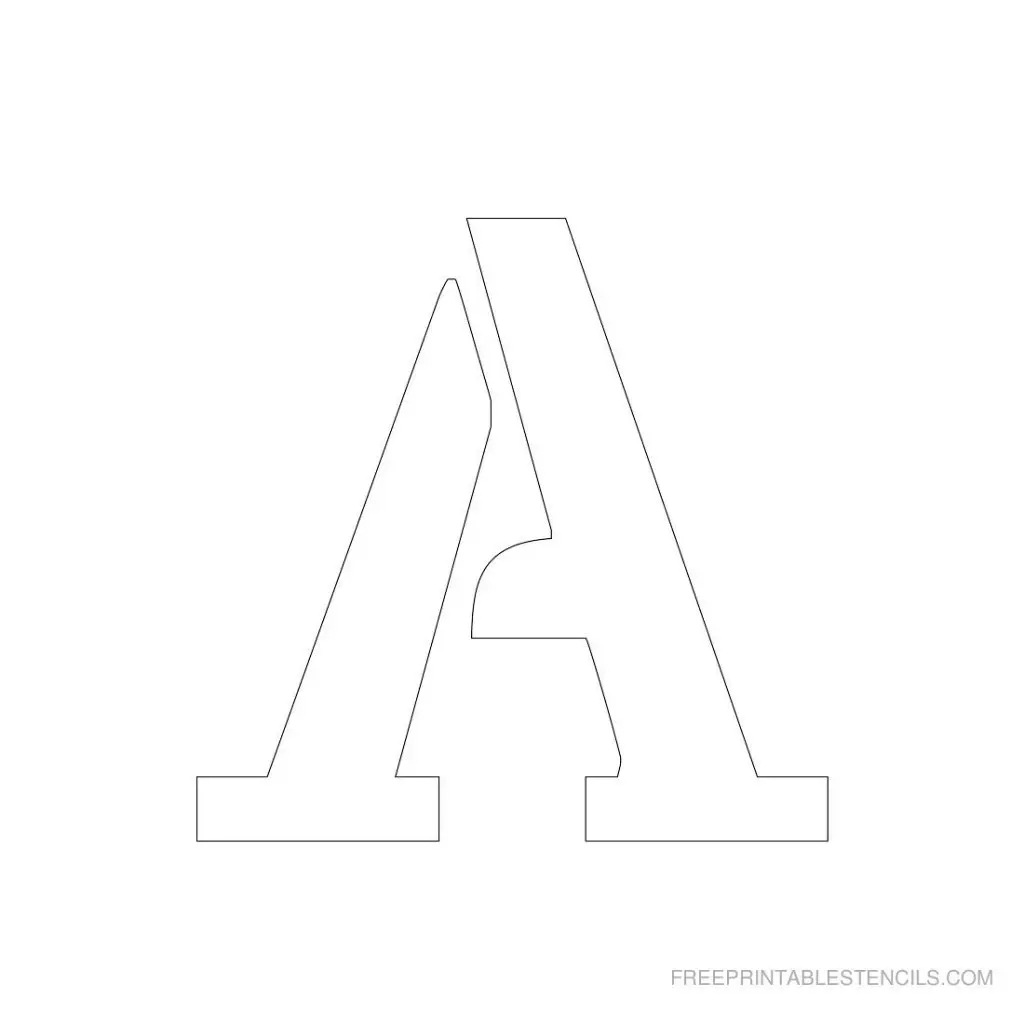 1 Free Printable 3 Inch Letter Stencils A Z