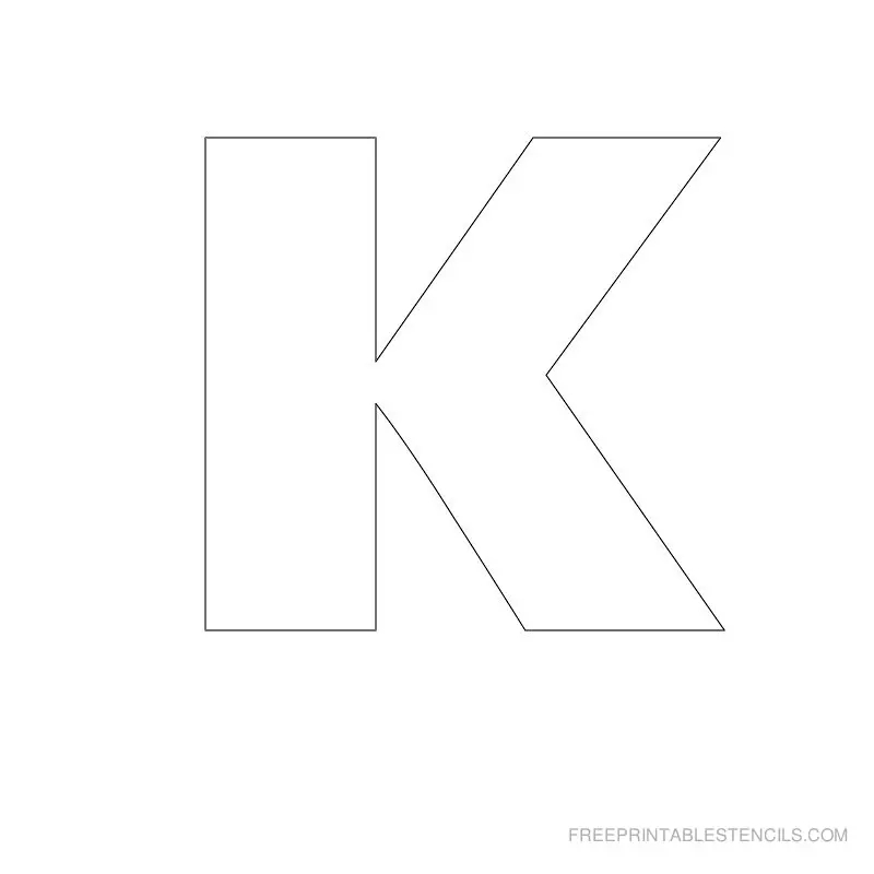 1 Free Printable Large Alphabet Letter Stencils