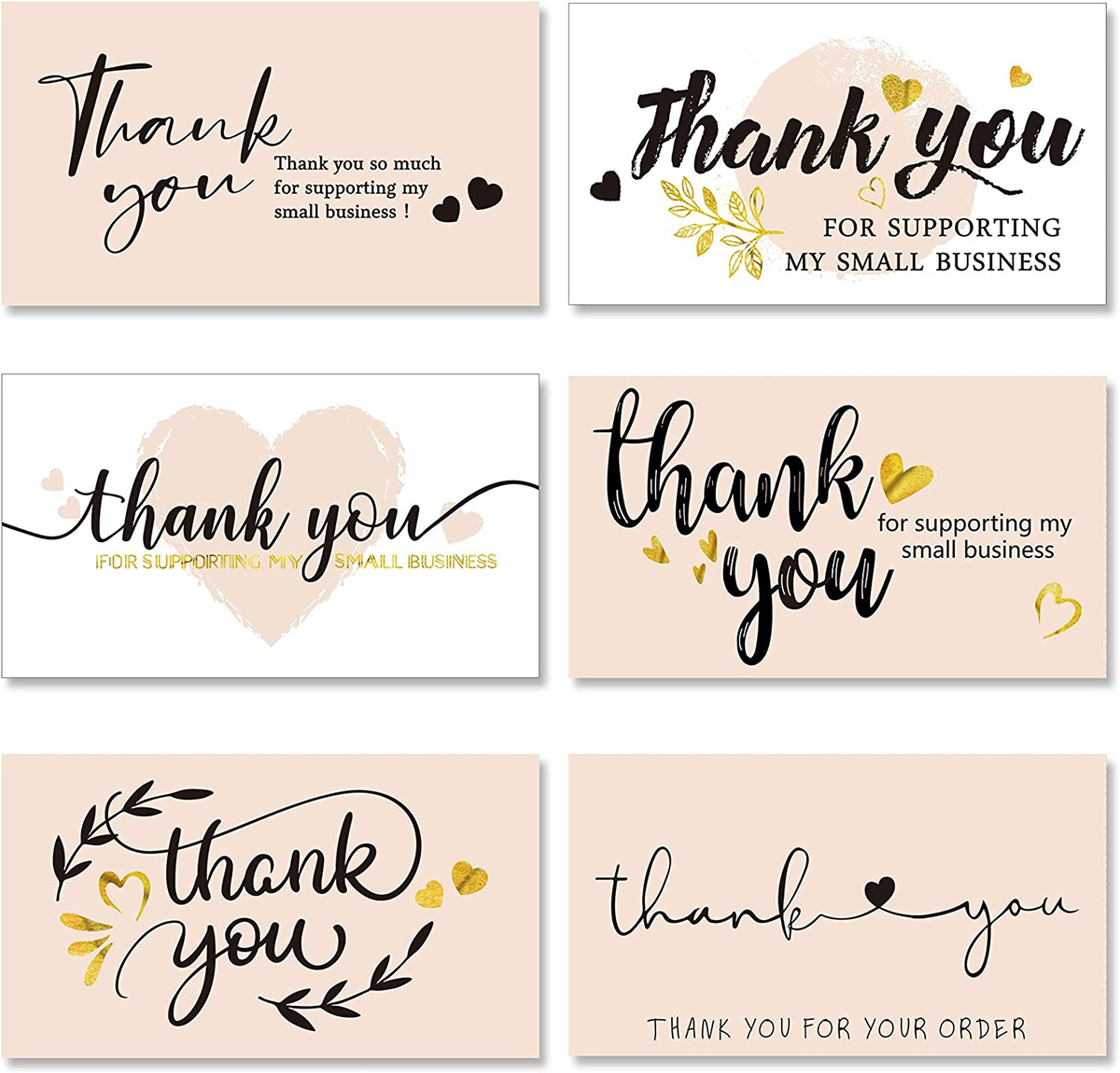 120 Pieces Thank You For Supporting My Small Business Cards Mini Thank You Cards EBay
