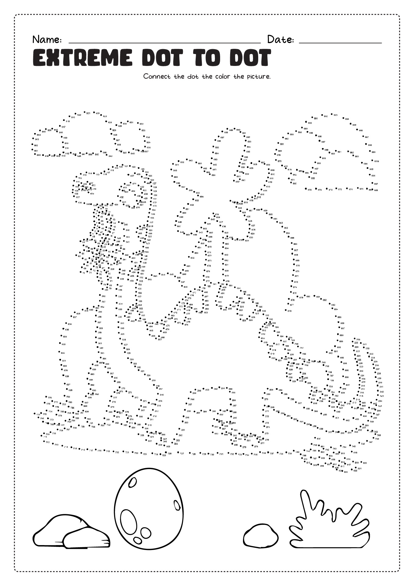 Dot To Dot Free Printables Pdf