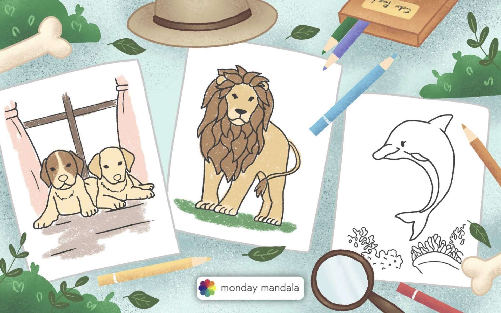 2 000 Animal Coloring Pages Free PDF Printables 