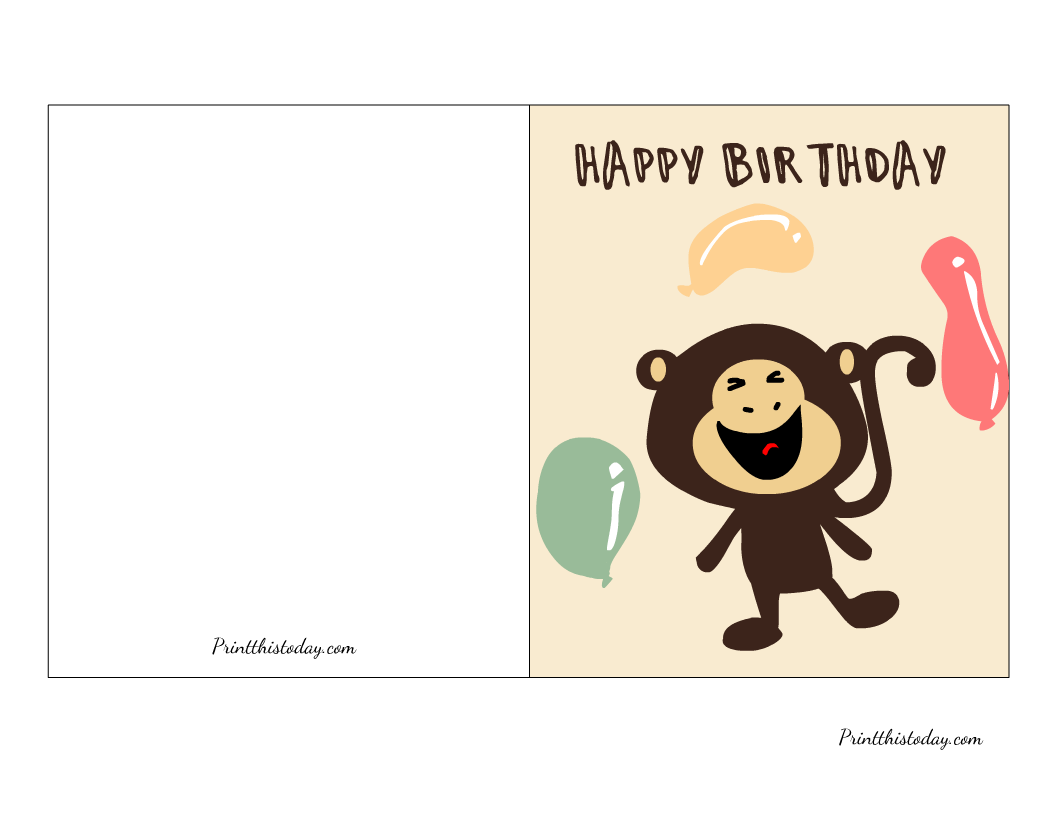 20 Free Printable Birthday Cards For Kids Cute And Funny 