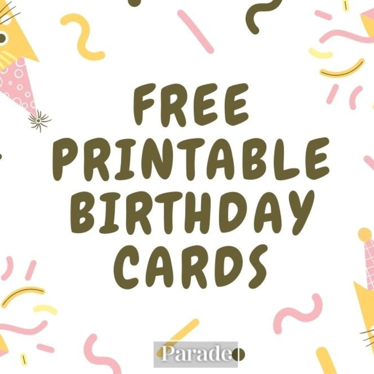 20 Free Printable Birthday Cards Parade