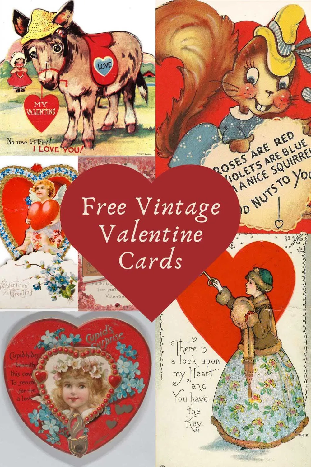 20 Free Printable Vintage Valentine Cards And Postcards Picture 