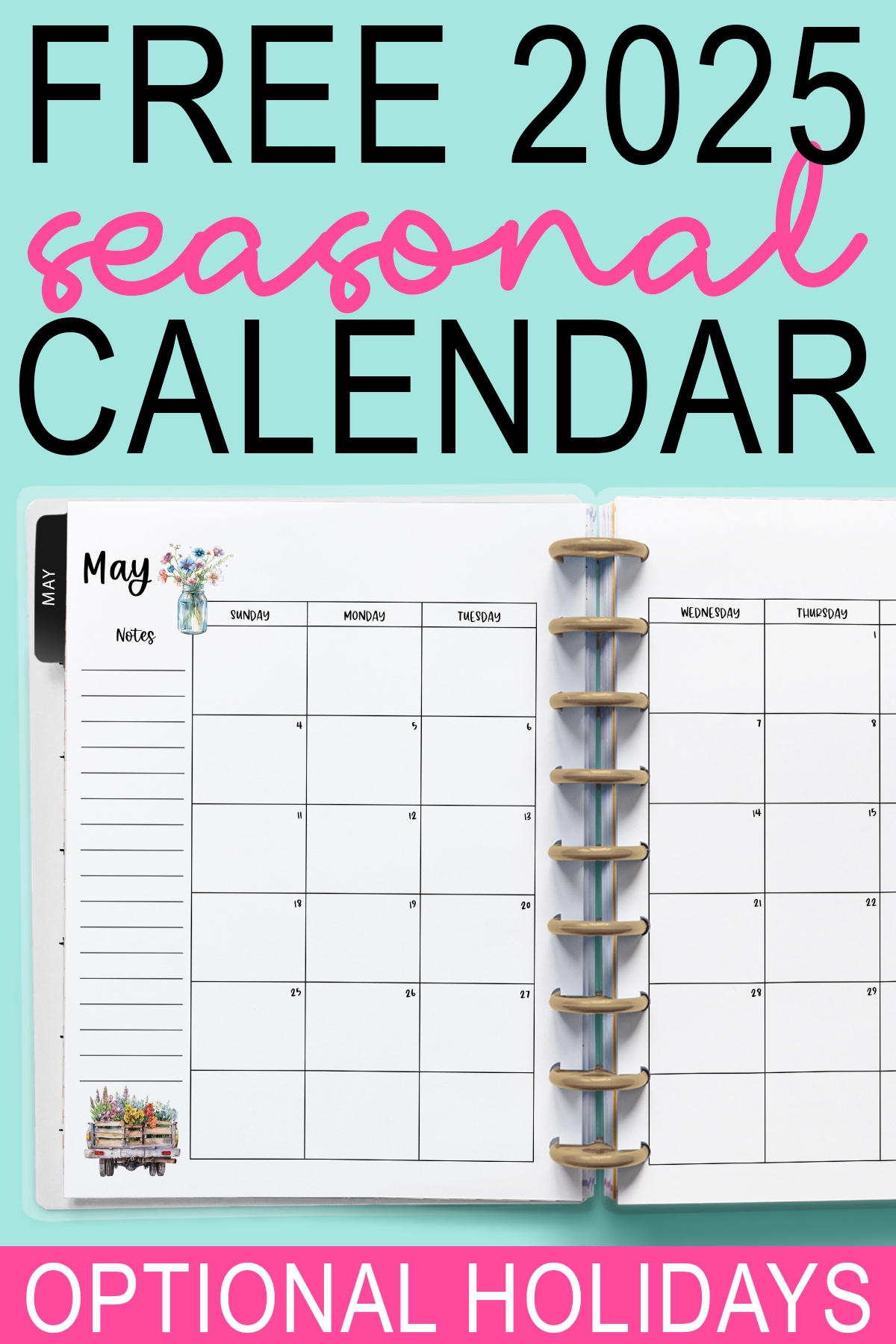Free Printable 2025 Calandar With Holidays