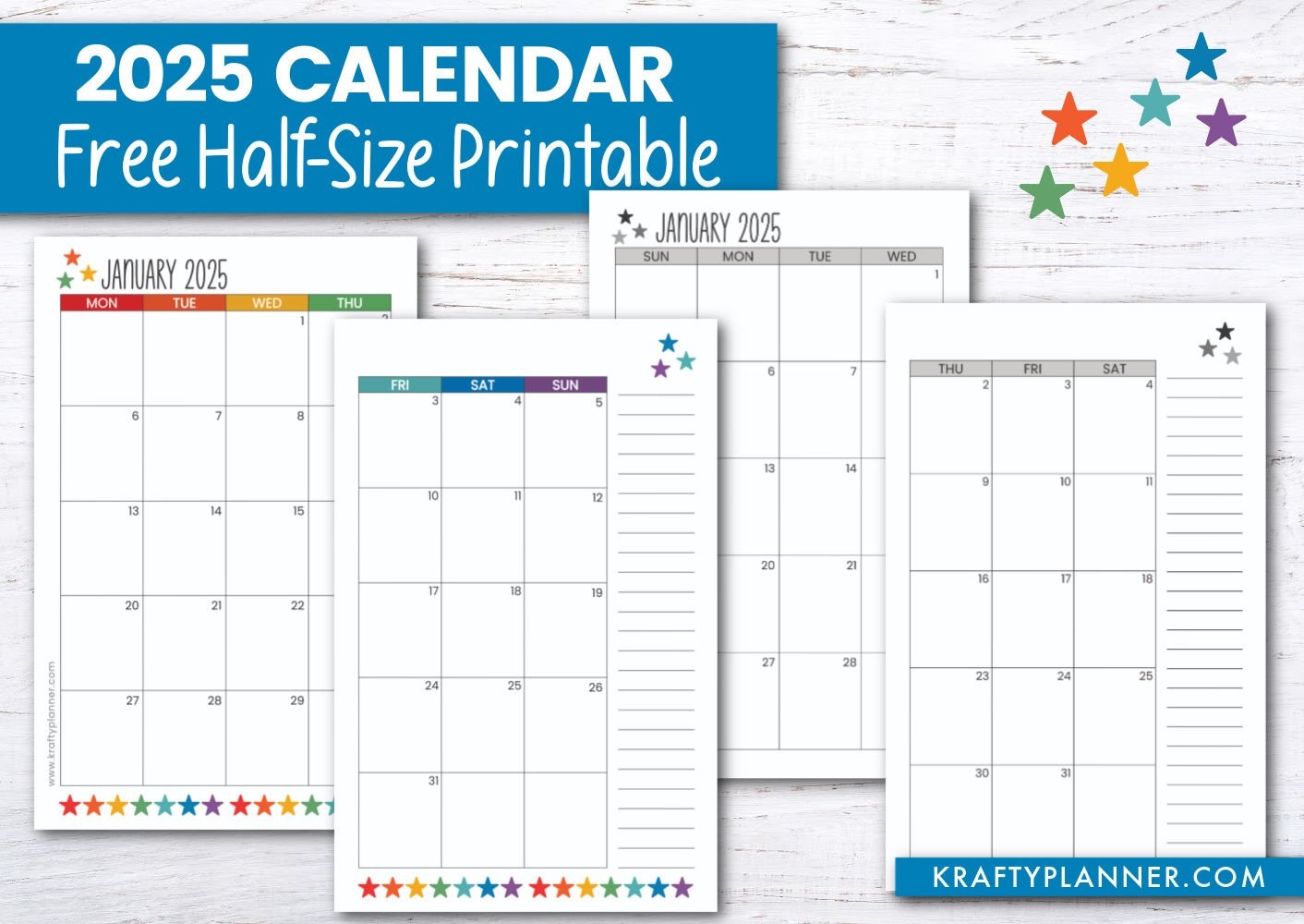 Free Printable 2025 Calendar