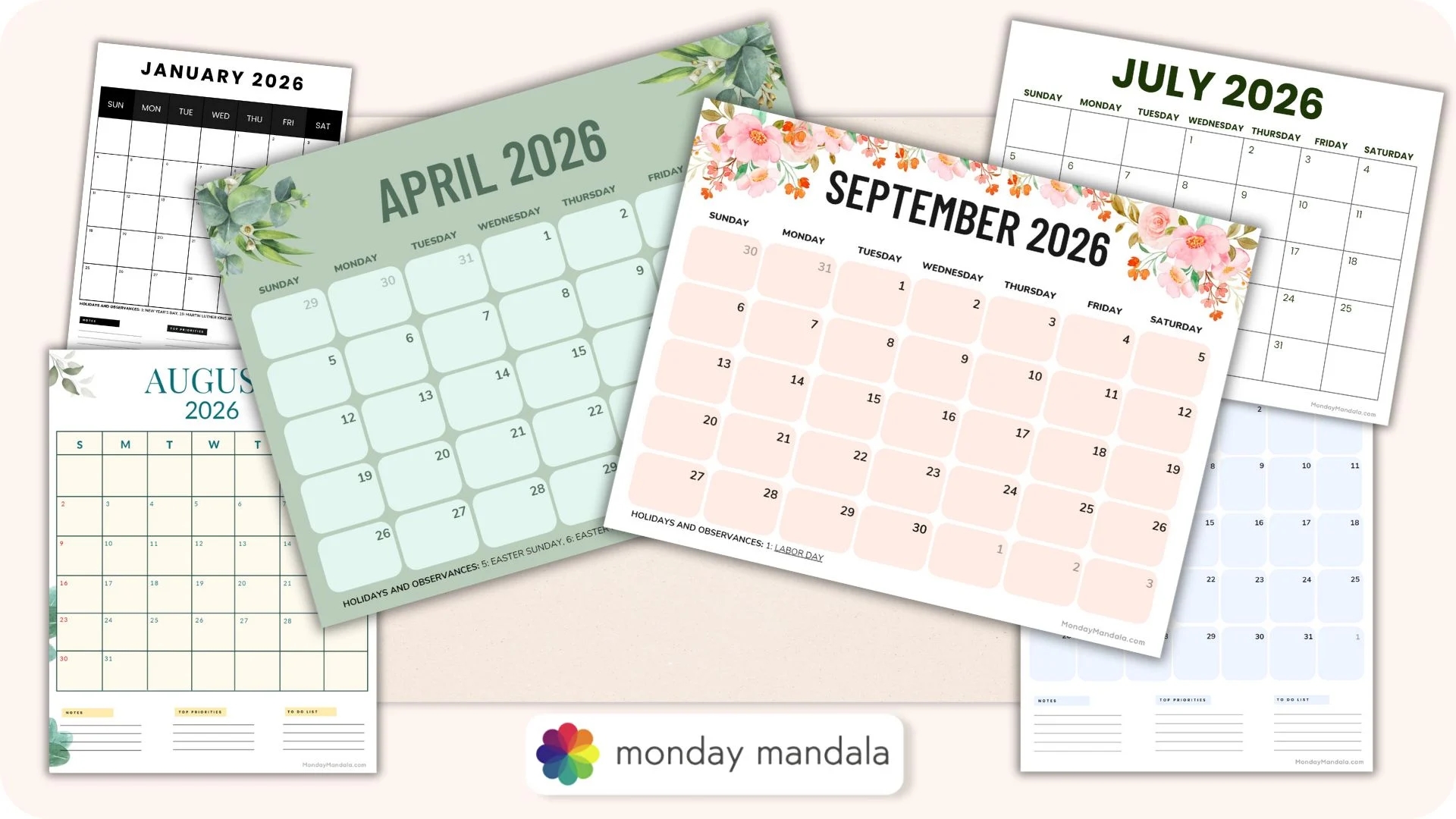 Free Printable Calendars