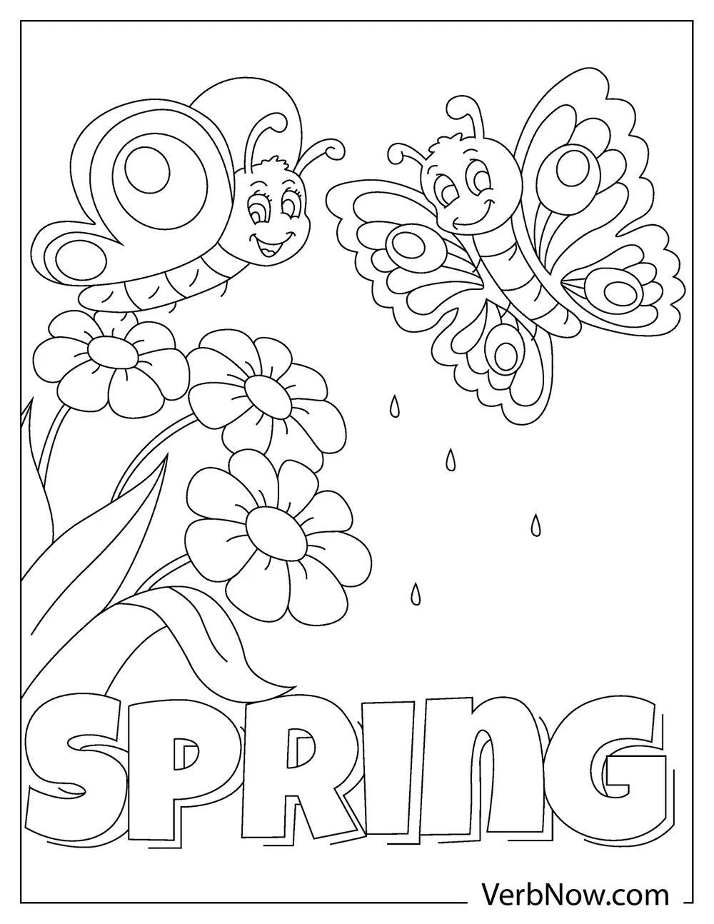 Free Printable Spring Coloring Pages