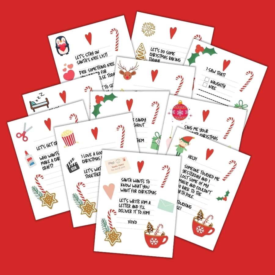 24 FREE Elf On The Shelf Notes Printables Make Life Lovely