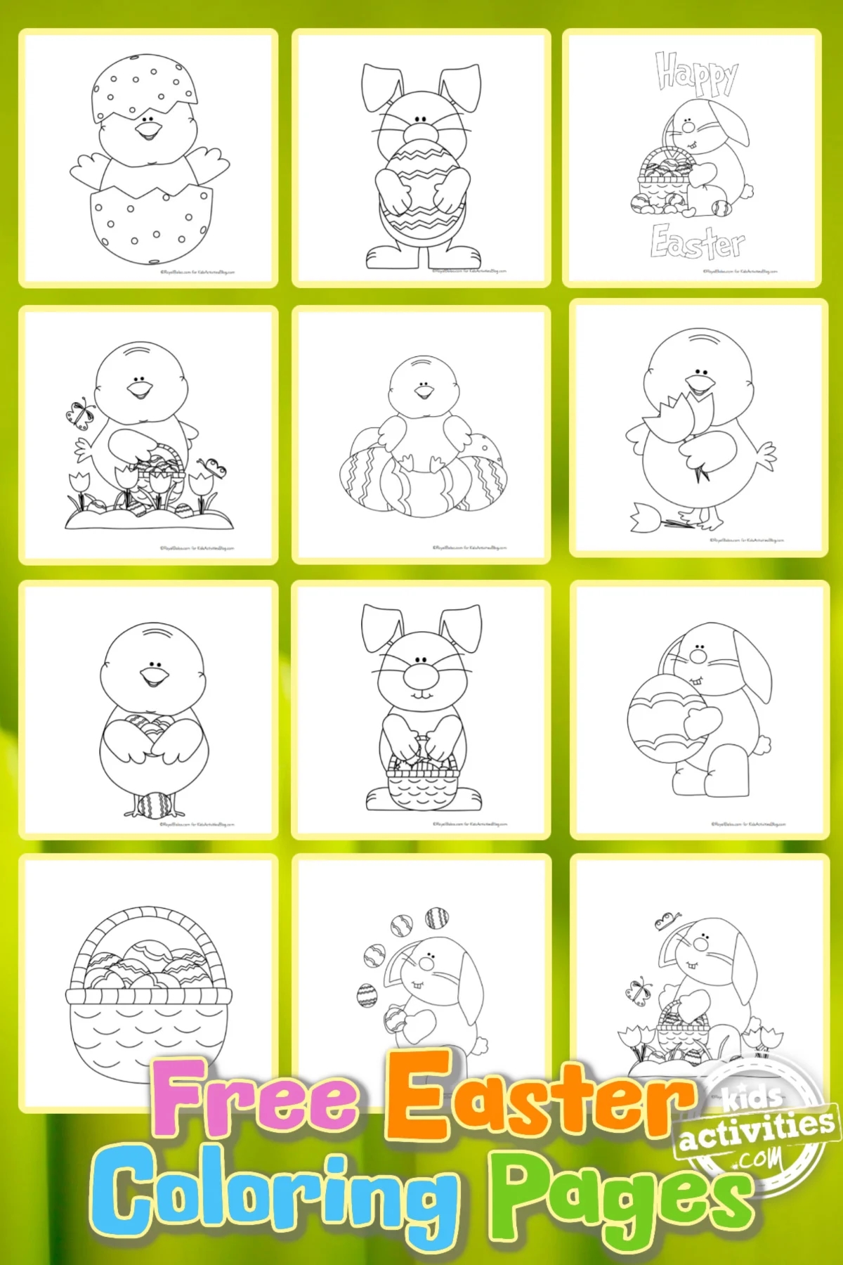 25 Easter Coloring Pages For Kids