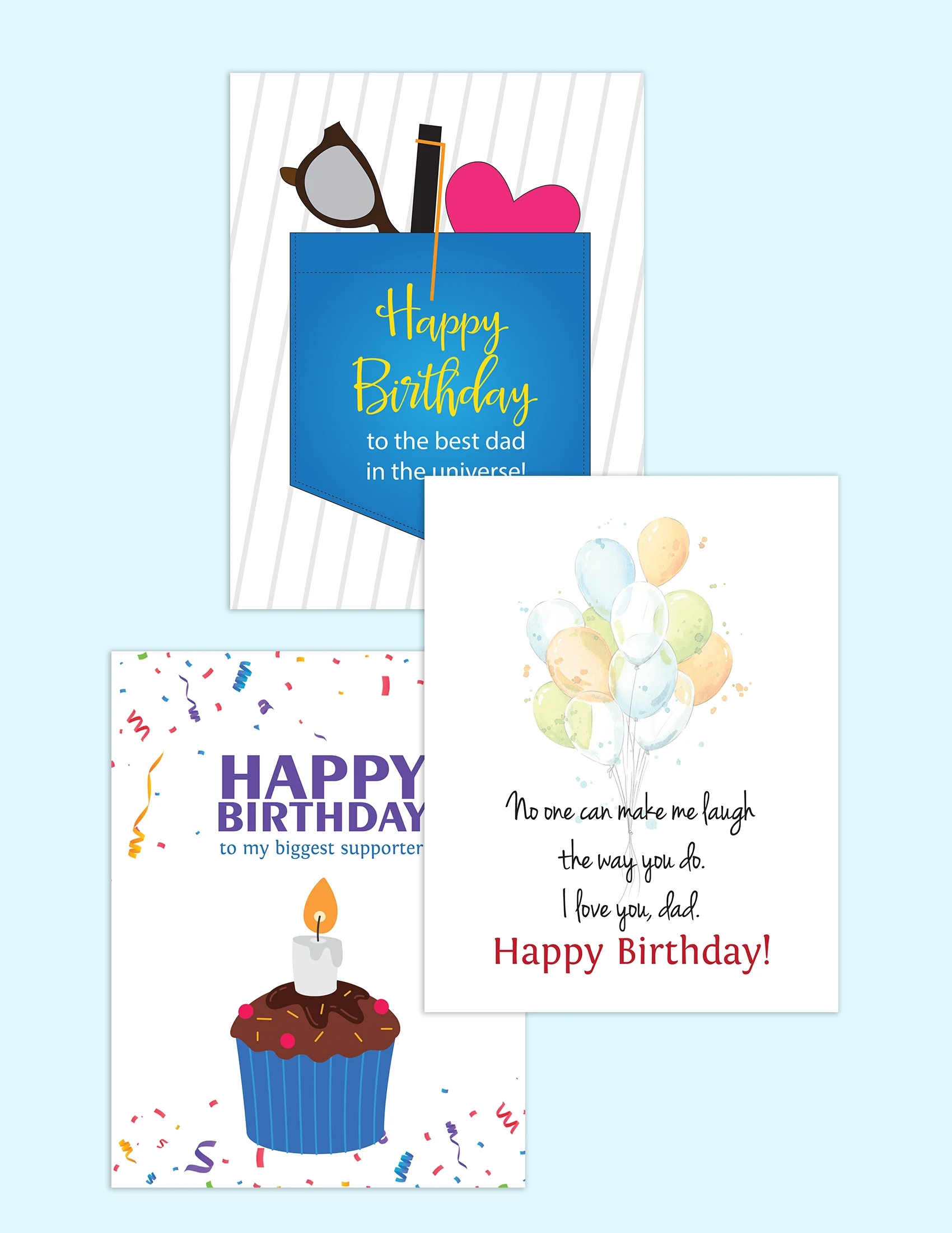 3 Free Printable Happy Birthday Dad Quotes From Daughter Or Son