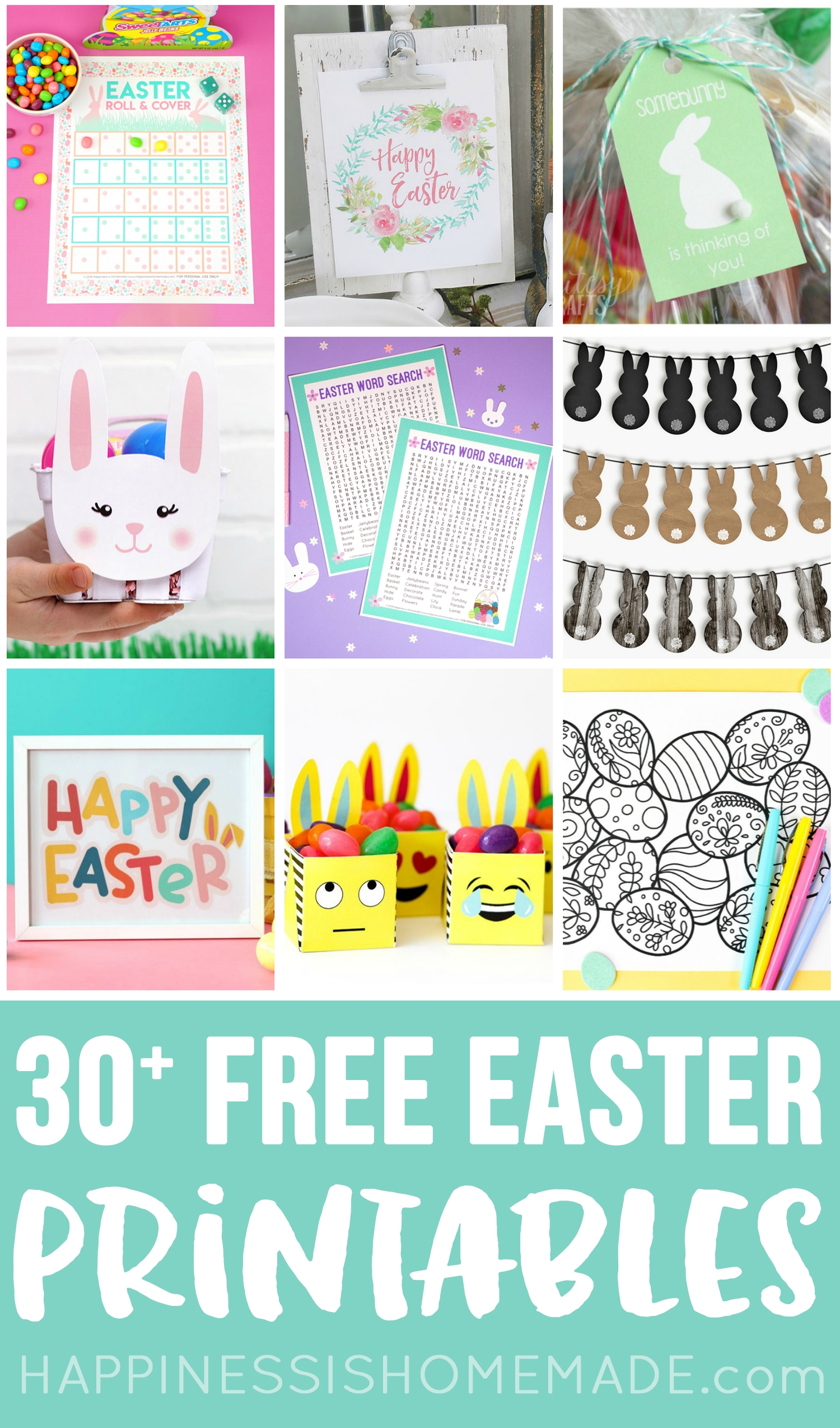 30 Totally Free Easter Printables Happiness Is Homemade