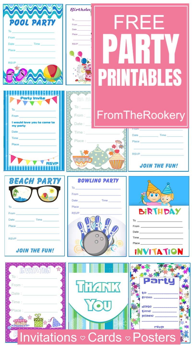34 Best Printable Invitations Ideas Printable Invitations Invitations Free Birthday Stuff