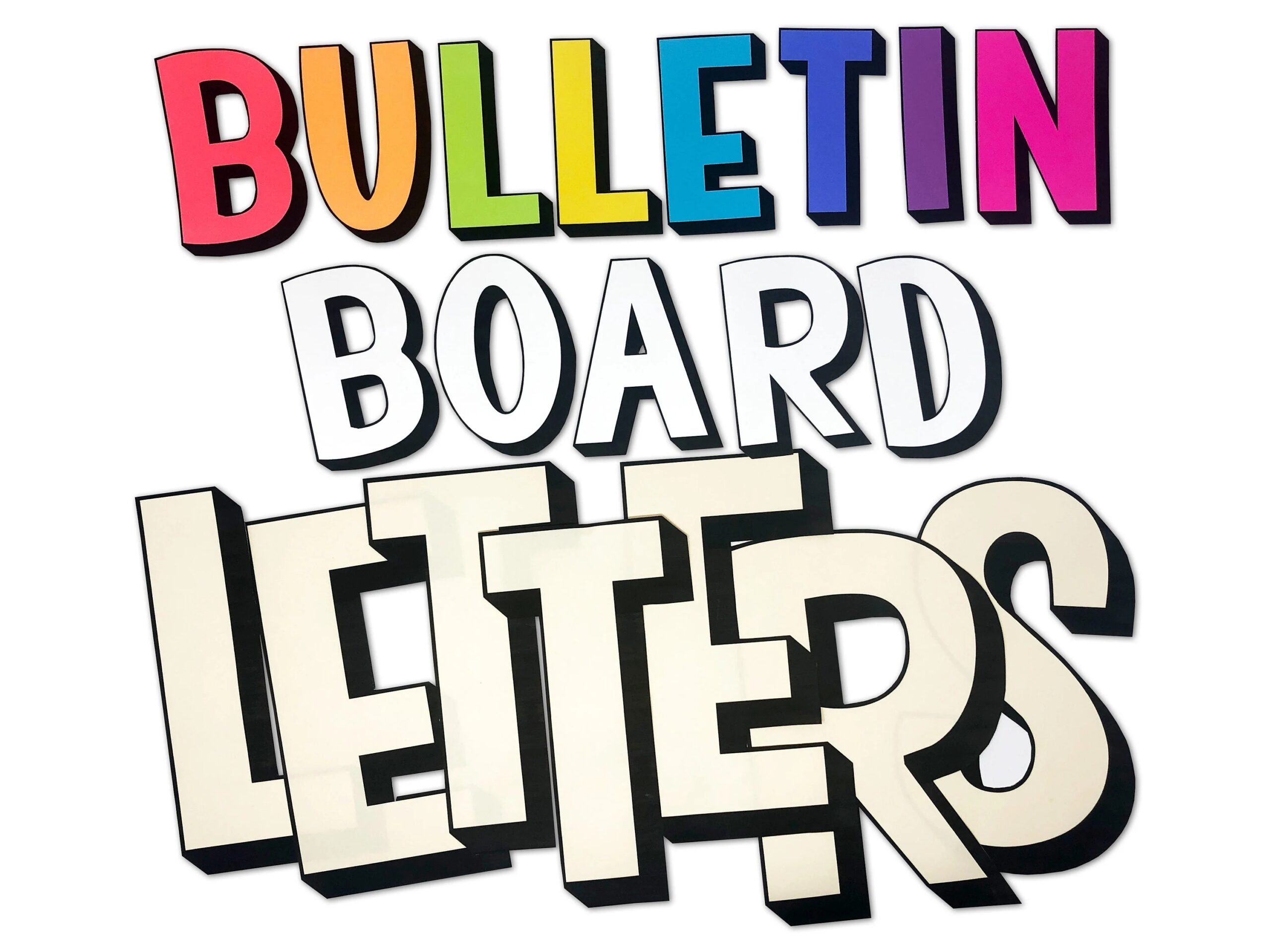 3D Printable Bulletin Board Letters Classroom Decor Bulletin Board Ideas Classroom Decorations Printable Classroom Decor Etsy
