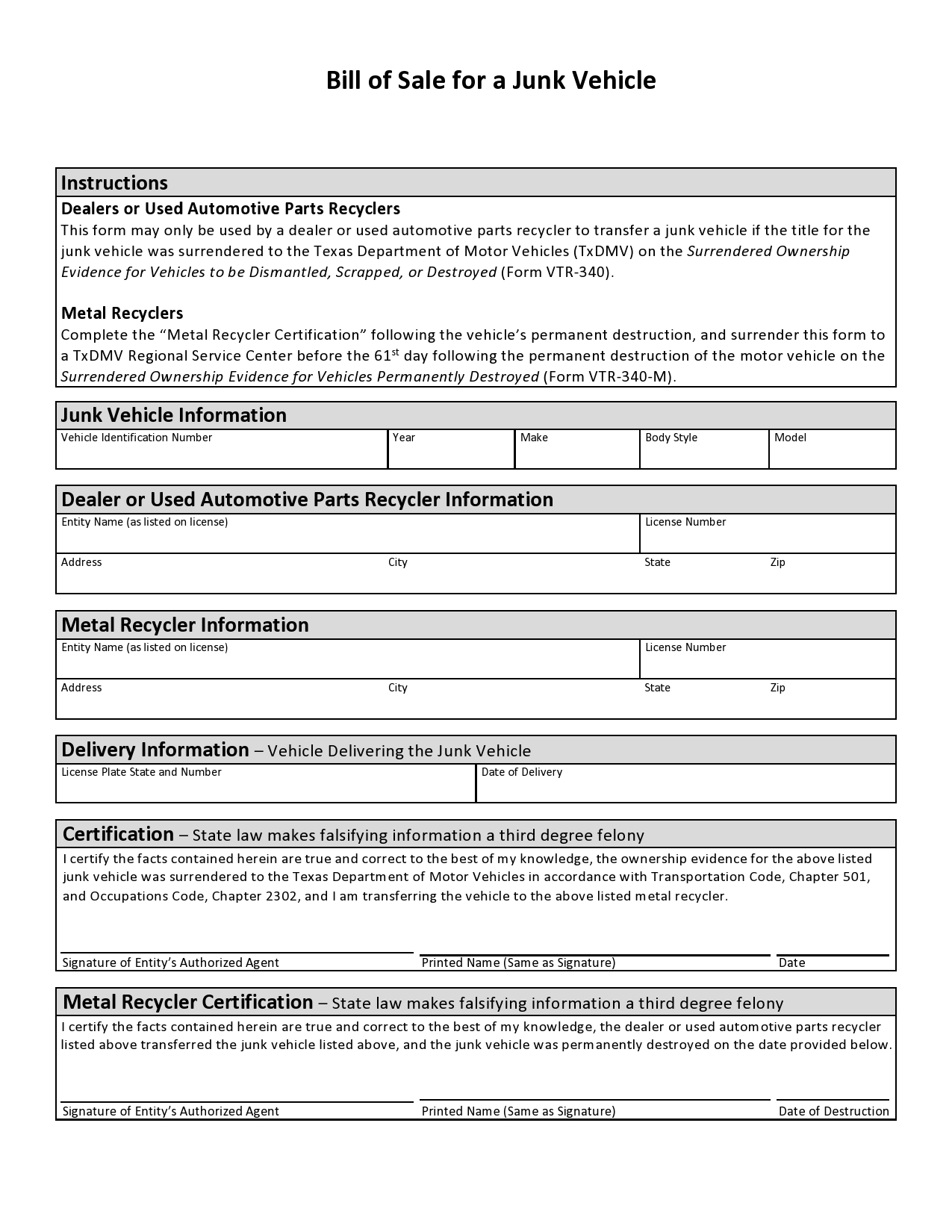 40 Printable Bill Of Sale For A Car Samples Word PDF 
