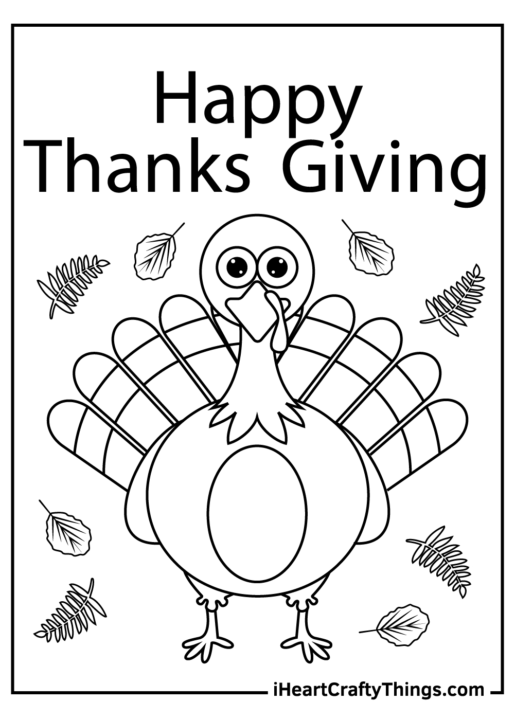 Free Printable Cute Thanksgiving Coloring Pages
