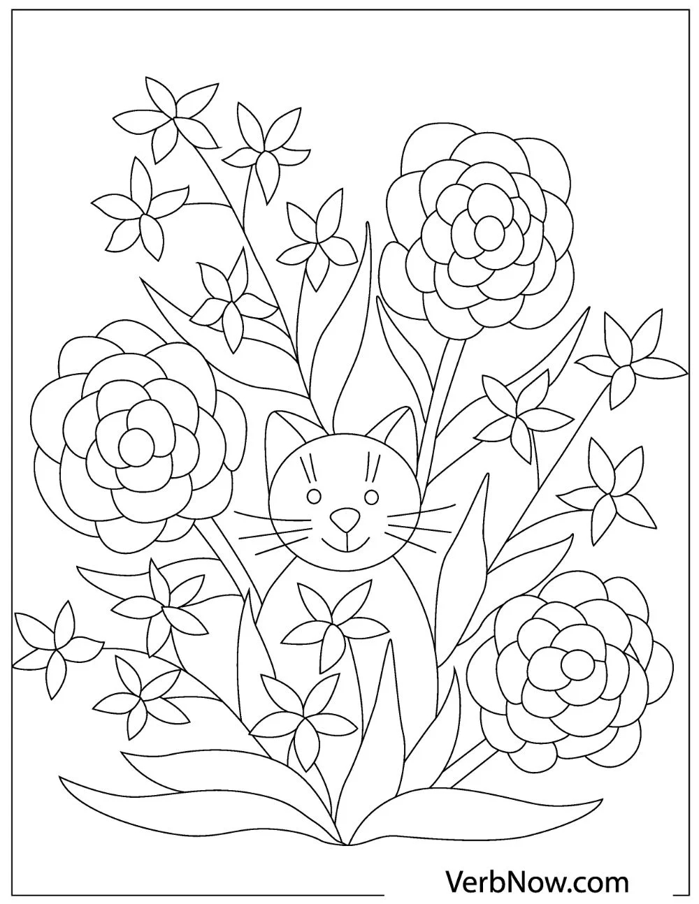 41 Free Flower Coloring Pages Printable PDF 