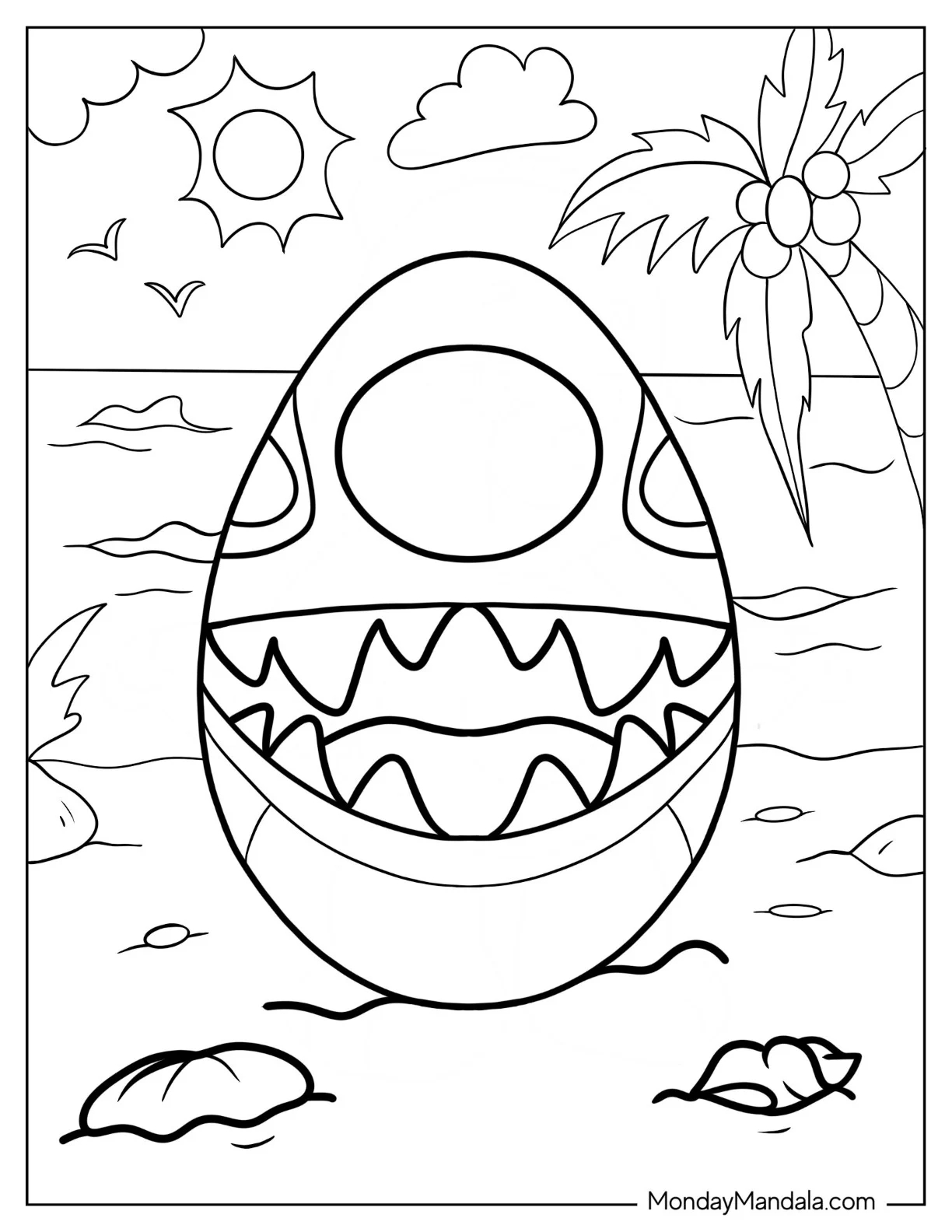 43 Easter Egg Coloring Pages Free PDF Printables 
