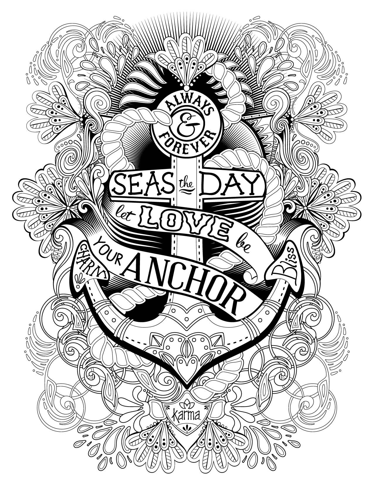 5 Awesome Printable Coloring Pages For Adults Creatively Calm 