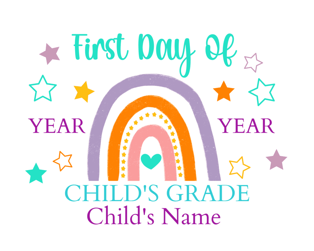 Editable First Day Of School Free Printables