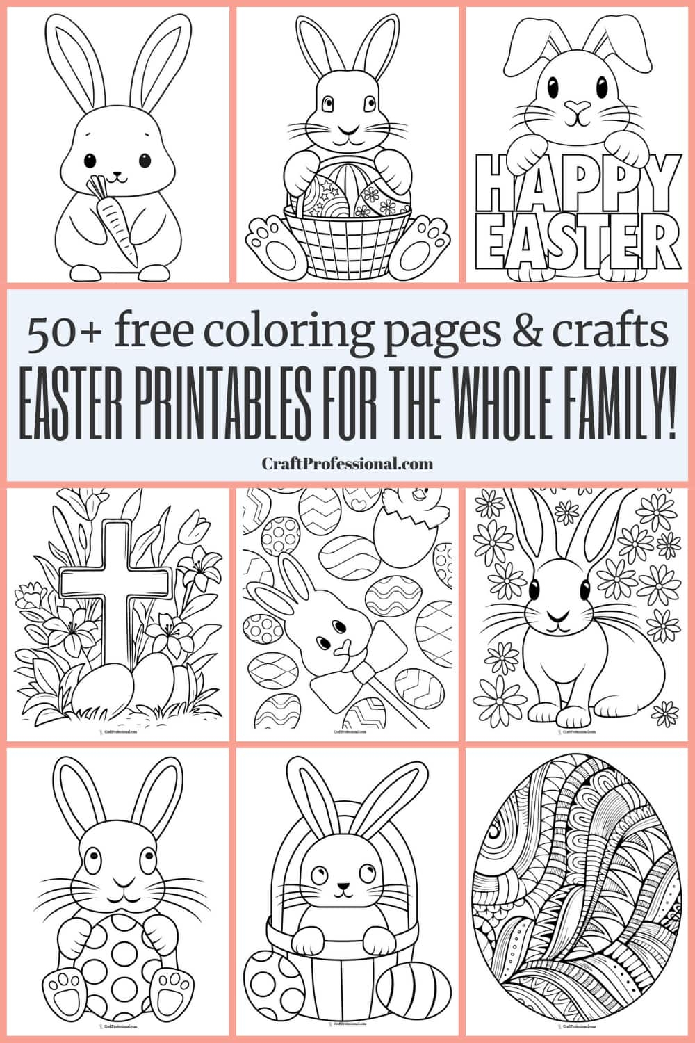 50 Free Easter Coloring Pages Download Print For Kids Adults