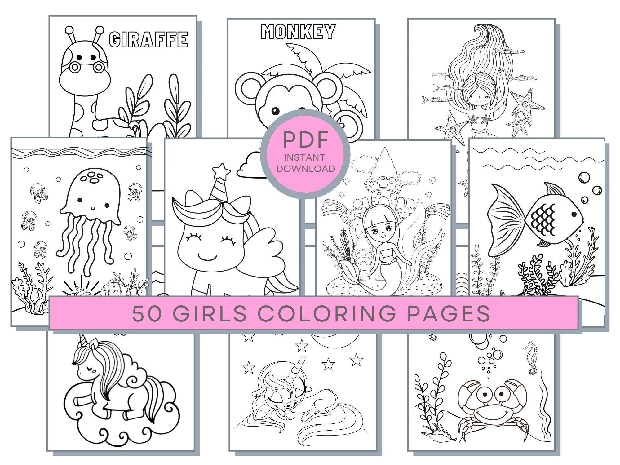 Free Printable Girly Coloring Pages
