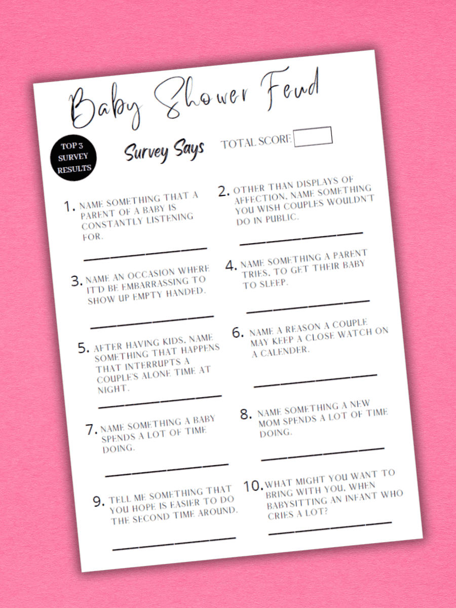 55 FUN Baby Shower Games Printables For 2025 So Festive 