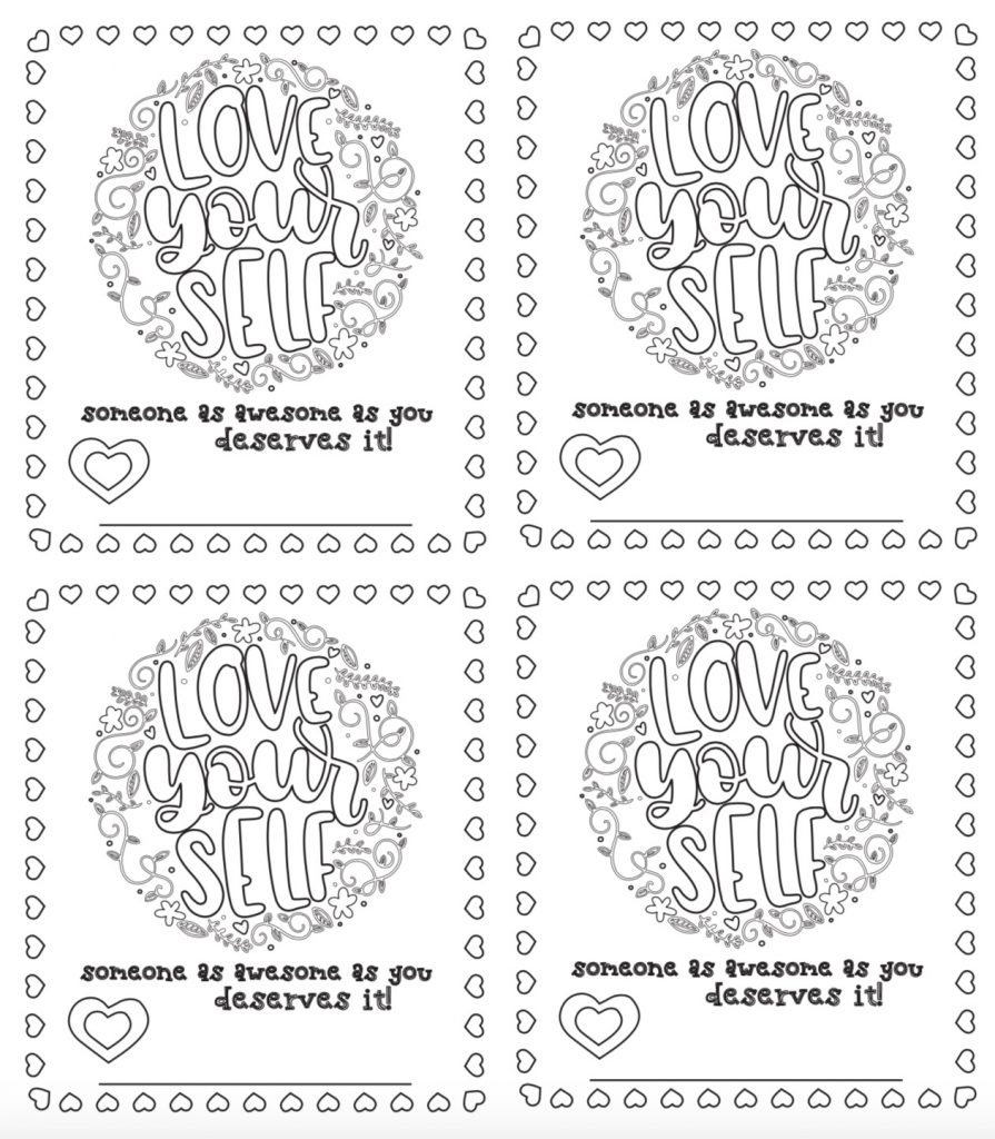 Free Printable Valentines Cards For Kids To Color Pdf