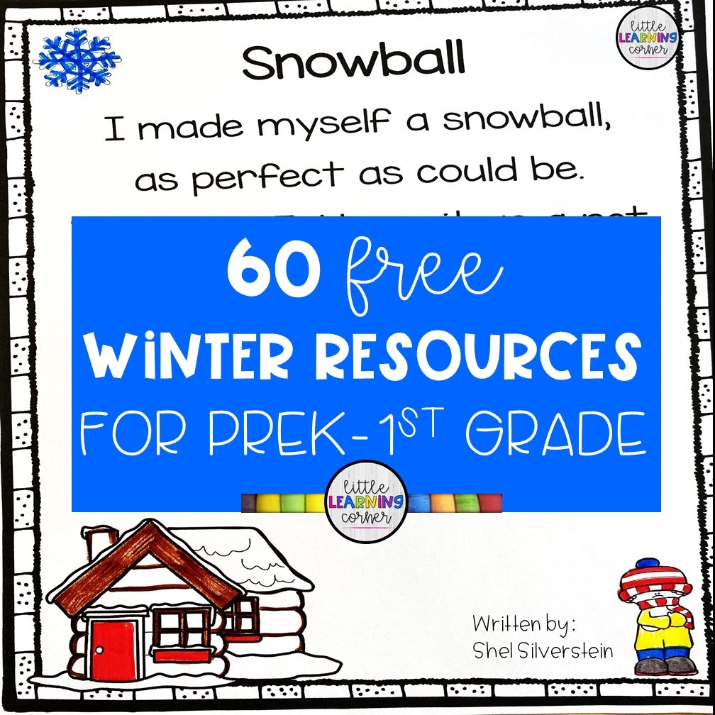 60 Free Winter Printable Worksheets For Preschool 2nd Grade Little Learning Corner