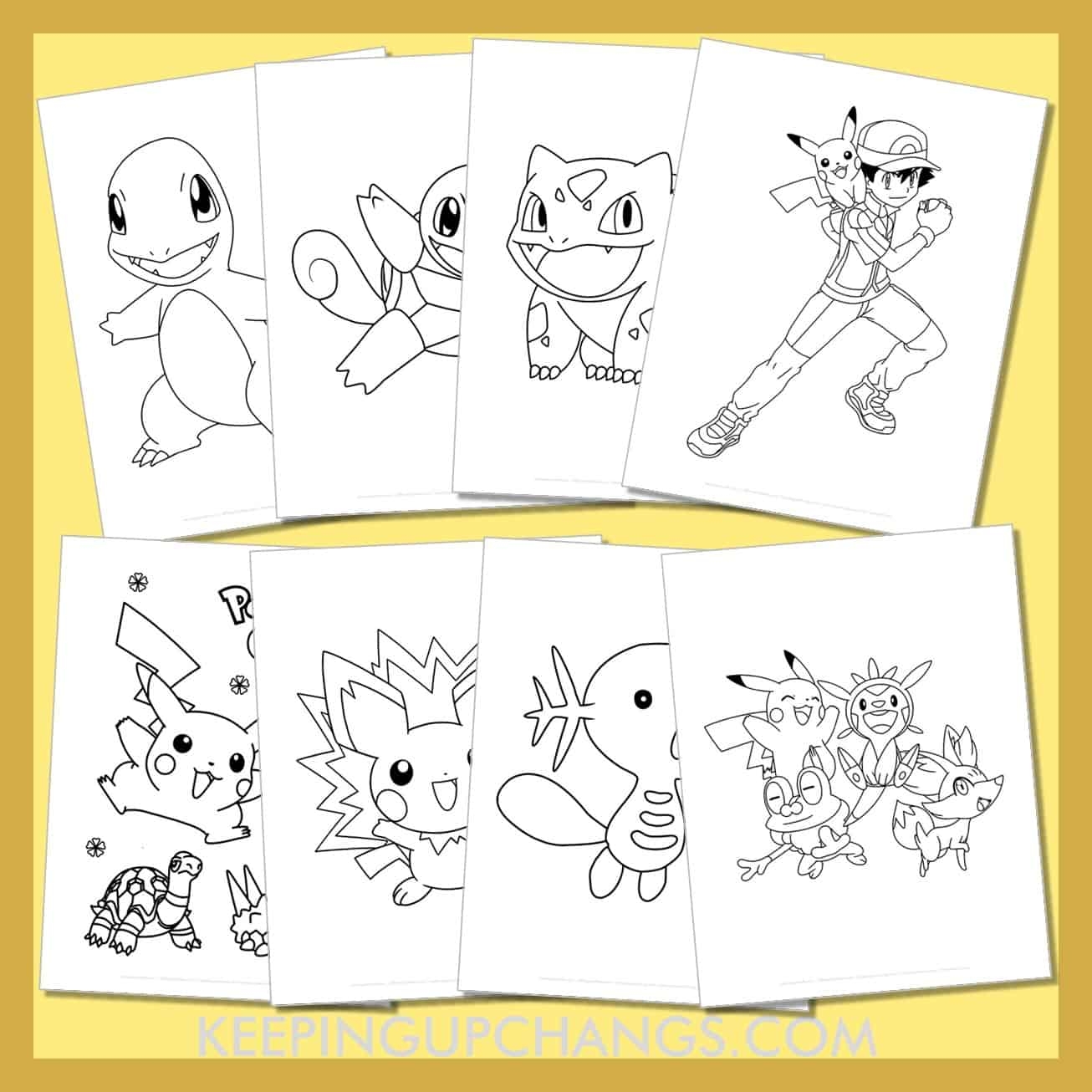 65 Free Pokemon Coloring Pages Sheets MOST POPULAR Printables 