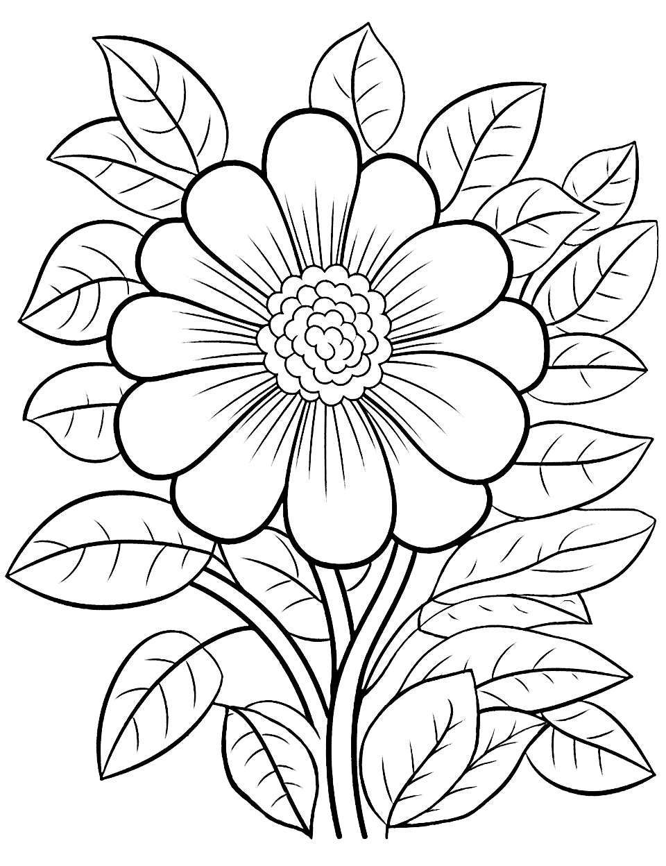 75 Flower Coloring Pages Free Printable Sheets Worksheets Library