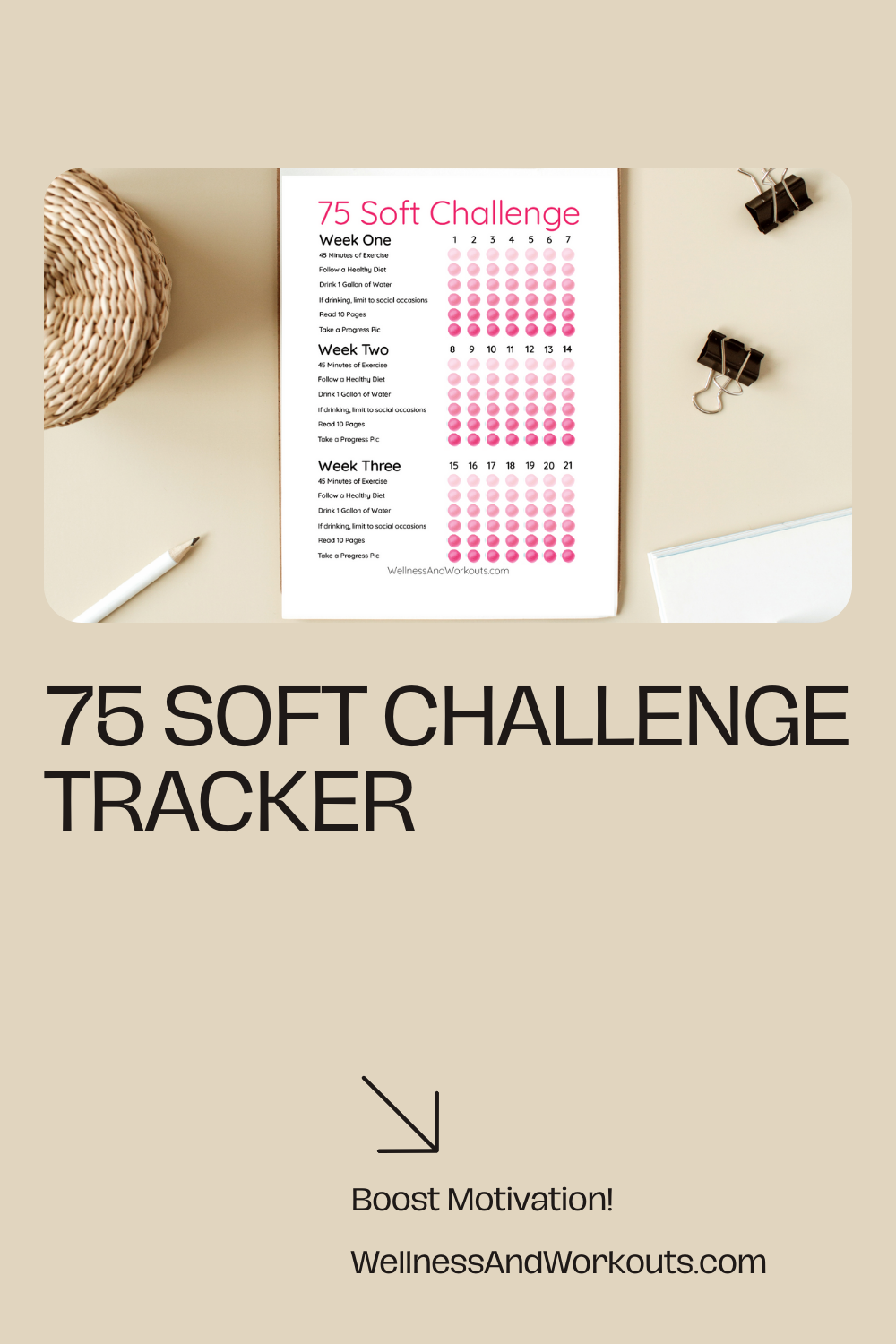 75 Soft Challenge Checklist