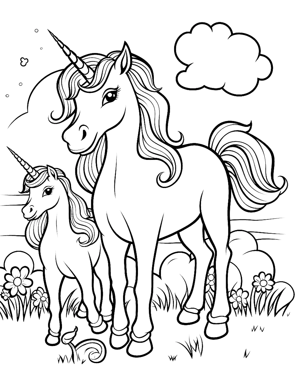 75 Unicorn Coloring Pages Free Printable Sheets Worksheets Library