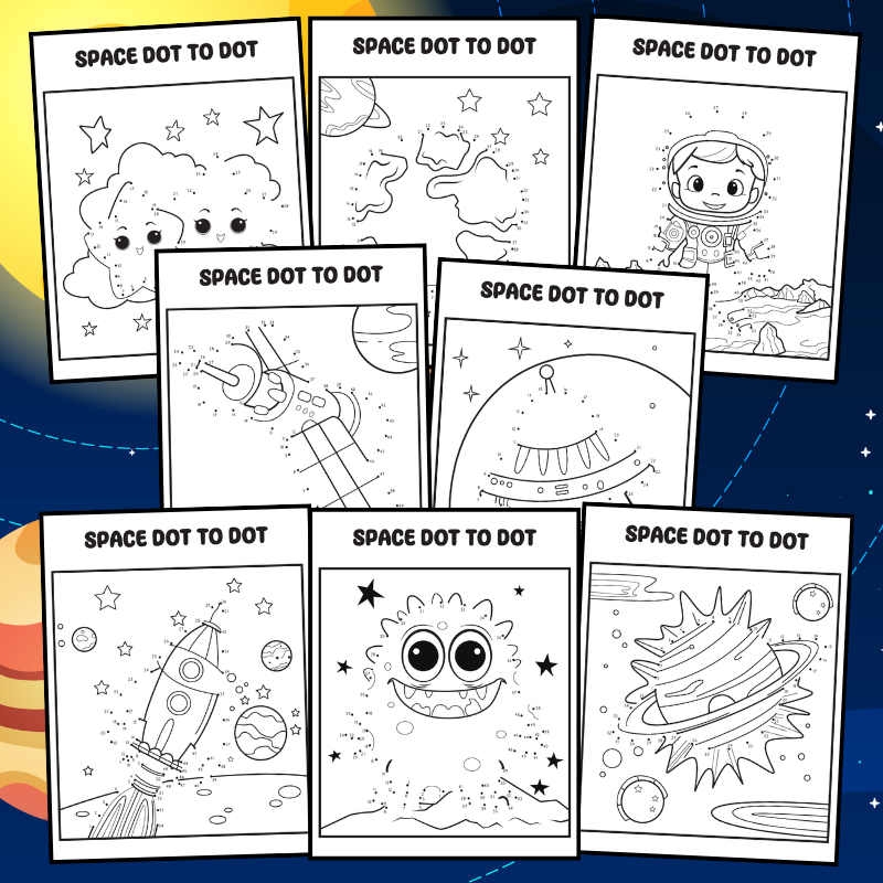 Dot To Dot Free Printables Space
