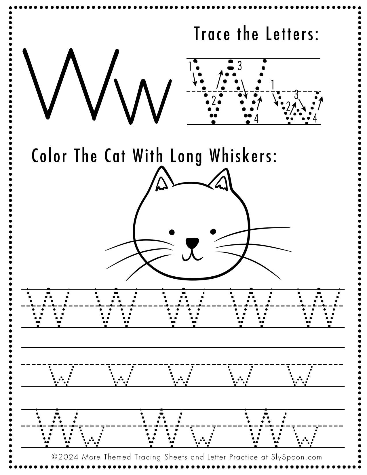 Free Printable Preschool Worksheets Tracing Letters