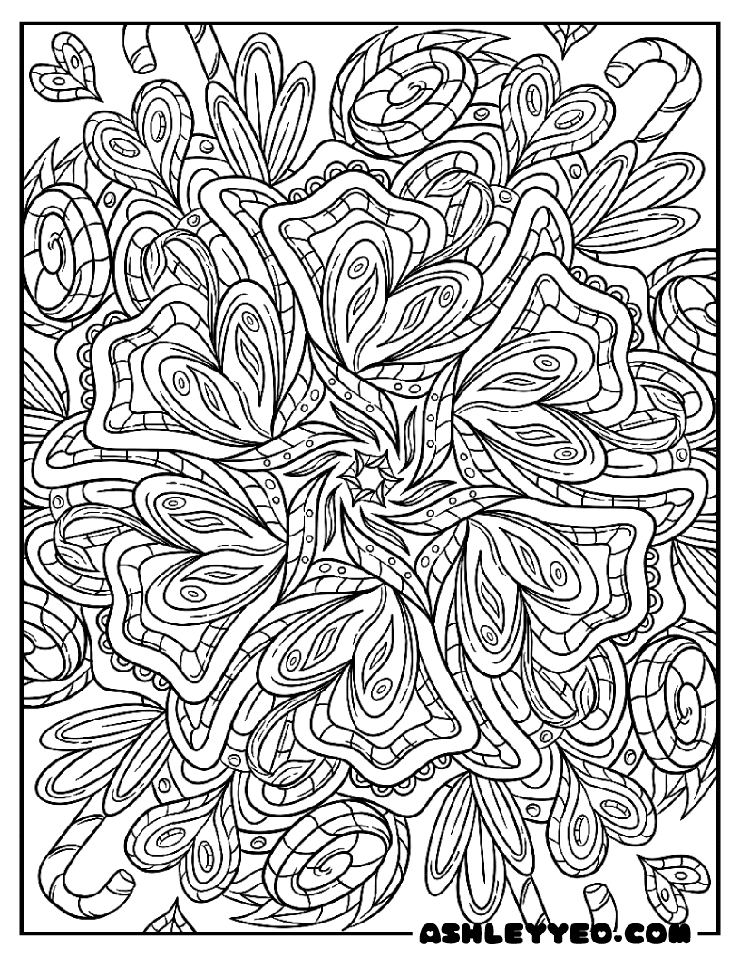 Advanced Mandala Coloring Pages For Adults Ashley Yeo