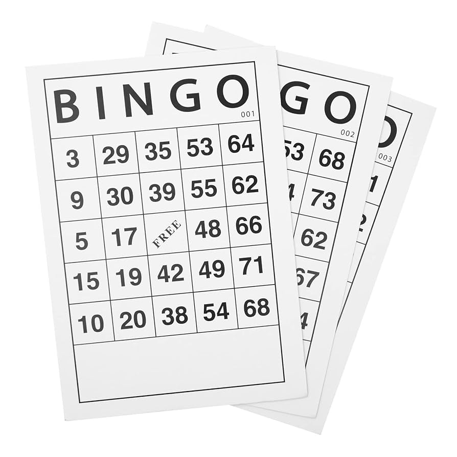 Amazon Juvale 180 Sheets Reusable Paper Bingo Cards Bulk For Adults Disposable Number Game Set For Large Groups 6x4 In Toys Games Amazon Juvale 180 Sheets Reusable Paper Bingo Cards Bulk For Adults Disposable Number Game Set For Large Groups 6x4 In Toys Games