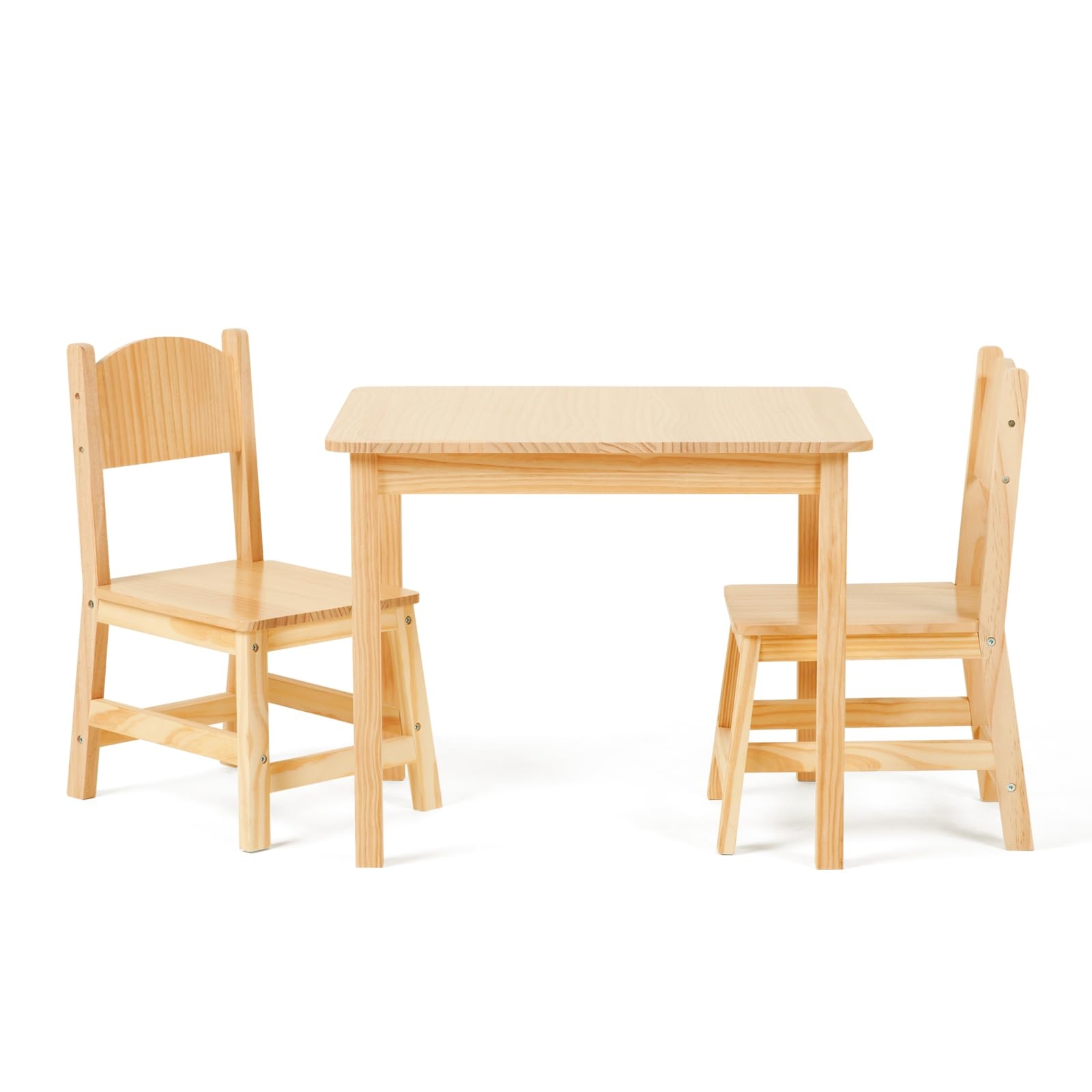 Amazon OOOK Solid Wooden Kids Table And Chair Set Stable And Sturdy Toddler Table And 2 Chairs Set For Arts Crafts Reading Preschool Kindergarten Playroom Home Kitchen