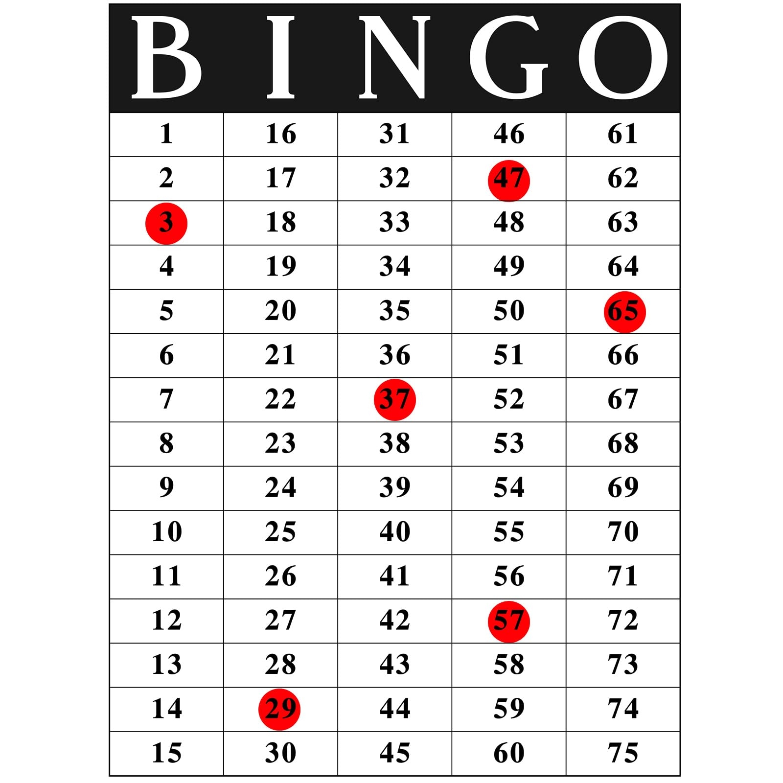 Amazon Skyygemm Giant Bingo Poster With 75 Transparent Red Stickers Set 41 X 30 5 Reusable Family Number Bingo Games For Seniors Kids Adults Large Board Groups Office Products