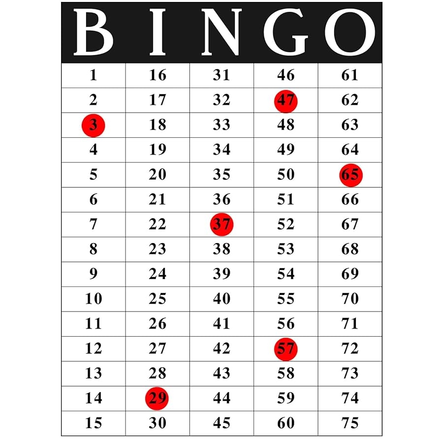 Amazon Skyygemm Giant Bingo Poster With 75 Transparent Red Stickers Set 41 X 30 5 Reusable Family Number Bingo Games For Seniors Kids Adults Large Board Groups Office Products