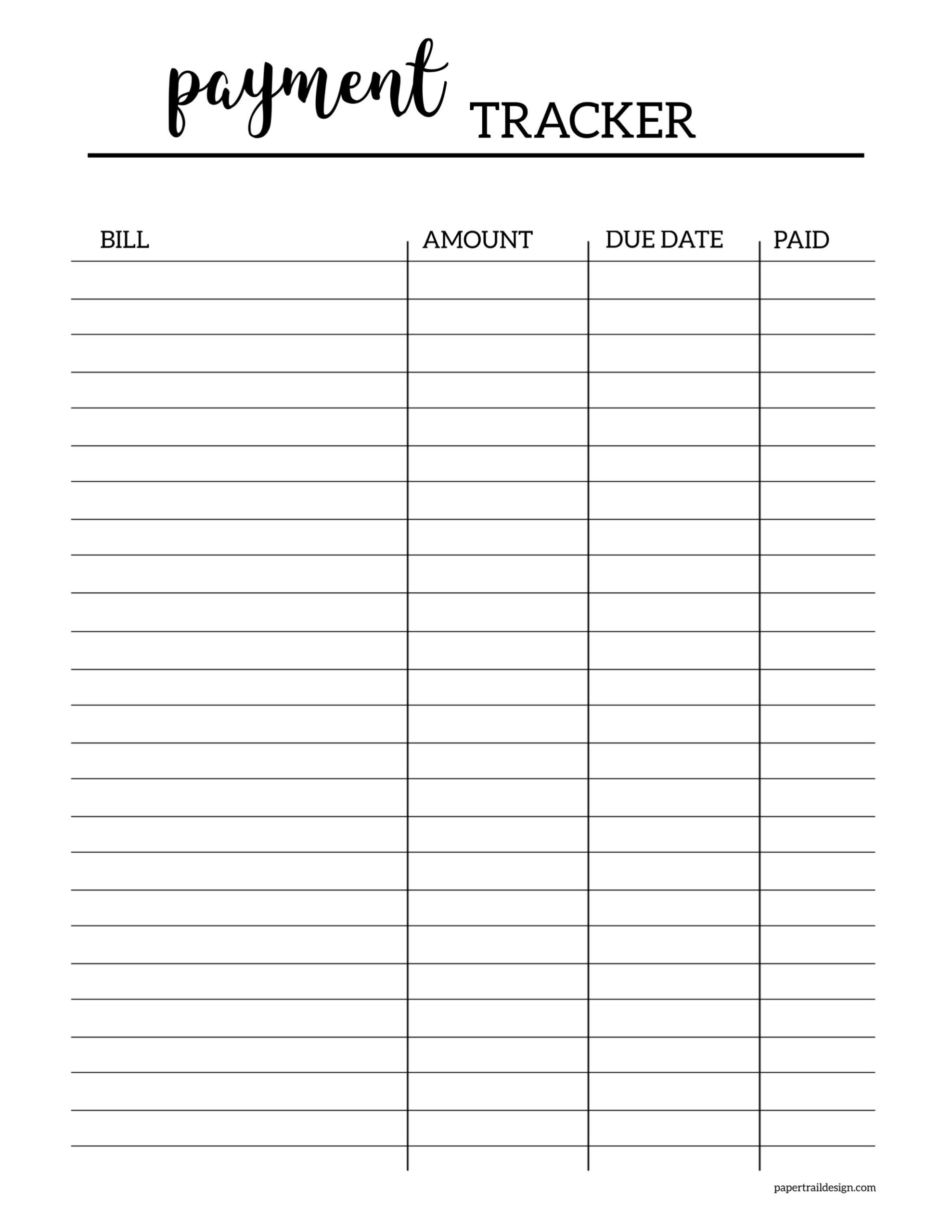 Bill Payment Tracker Monthly Organizer Monthly Bill Payment Checklist Bill Tracker Jamaica Organizer App
