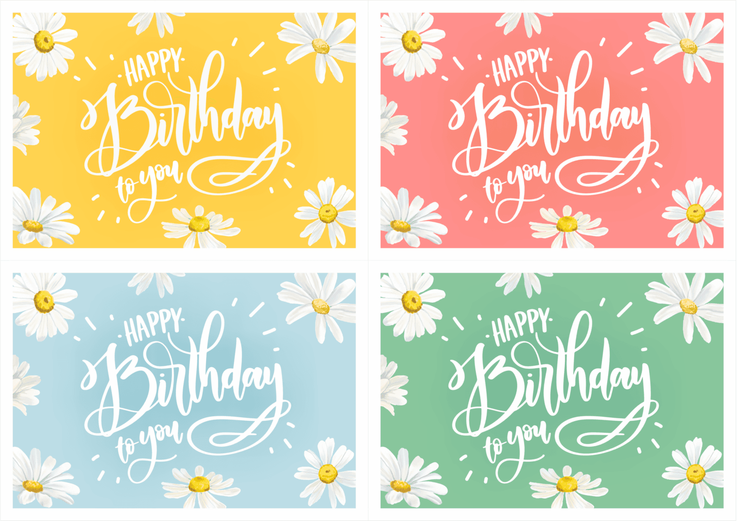Birthday Card Free Printable Pdf